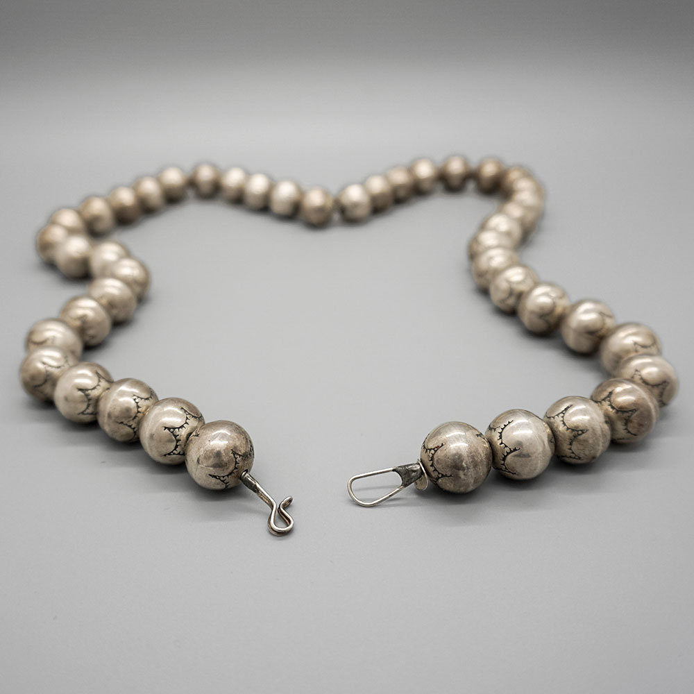 Sterling Silver Bead Necklace, Shop Native American Necklaces by TSkies –  T.Skies Jewelry