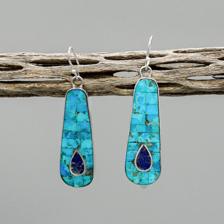 Miss Fishy (Turquoise Mosaic) Earring