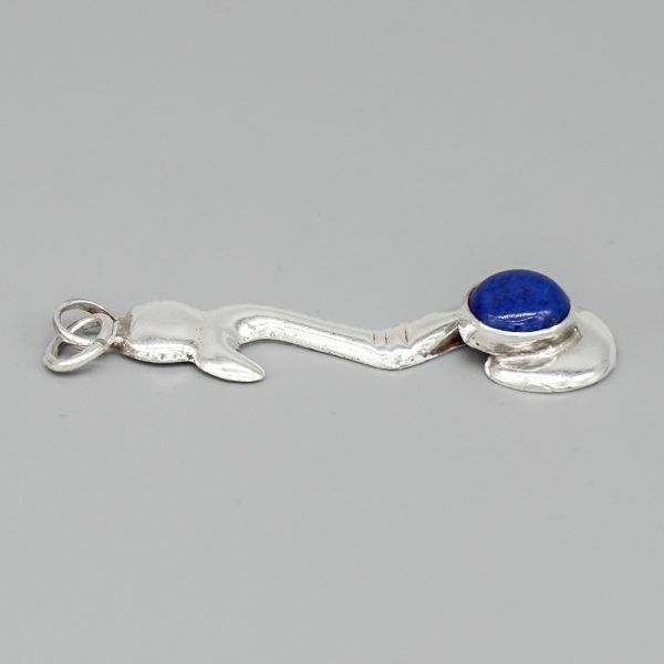 STERLING SILVER & LAPIS PENDANT by MILDRED PARKHURST – NAVAJO - Image 3