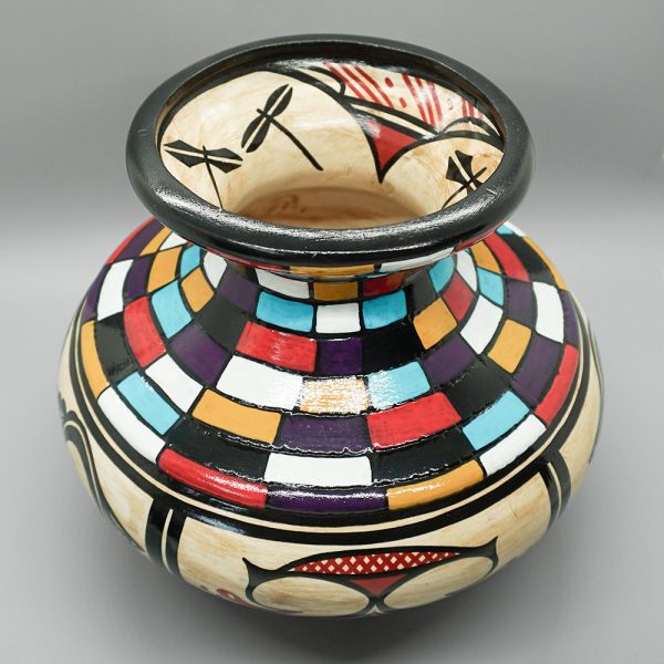 HAND PAINTED POT by KINSLEY GCHACHU – ZUNI PUEBLO - Image 5