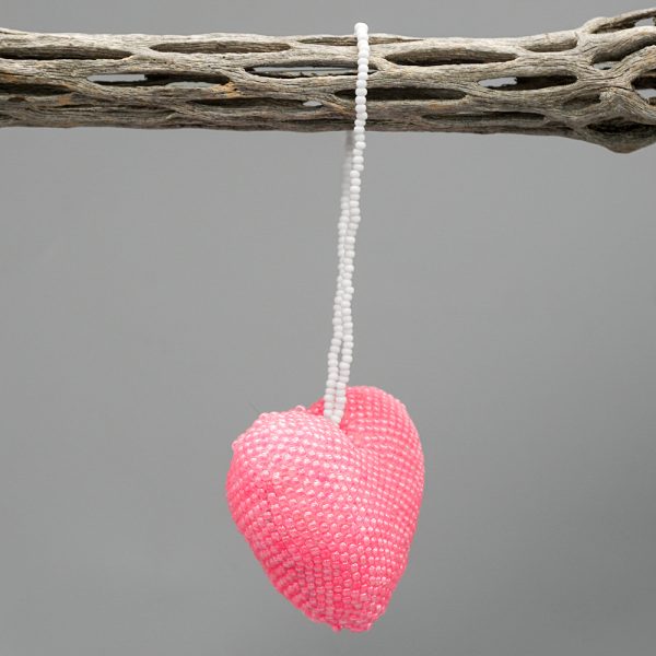 PINK HEART ORNAMENT by PATSY WAIKANIWA – ZUNI - Image 2