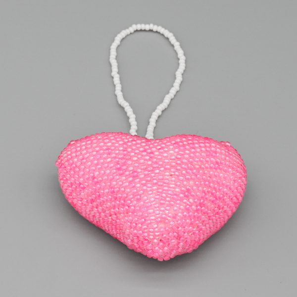 PINK HEART ORNAMENT by PATSY WAIKANIWA – ZUNI - Image 4