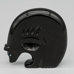 DOUBLE SIDED MARBLE BEAR by HIRAM PEYNETSA– ZUNI